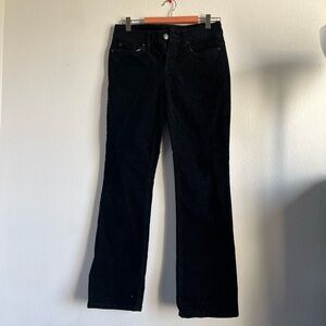 J Crew black corduroy favorite fit pants size 27”